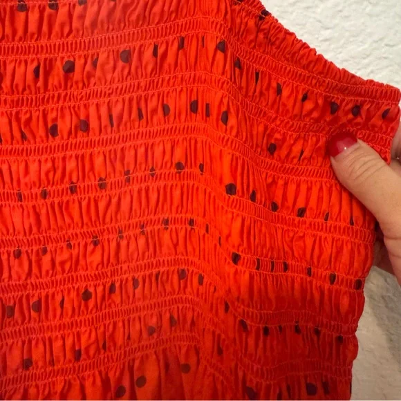 Red and black polka dot universal threads sleeveless medium - Picture 9 of 14